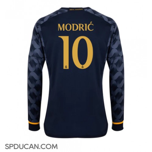 Muški Nogometni Dres Real Madrid Luka Modric #10 Gostujuci 2023-24 Dugi Rukav